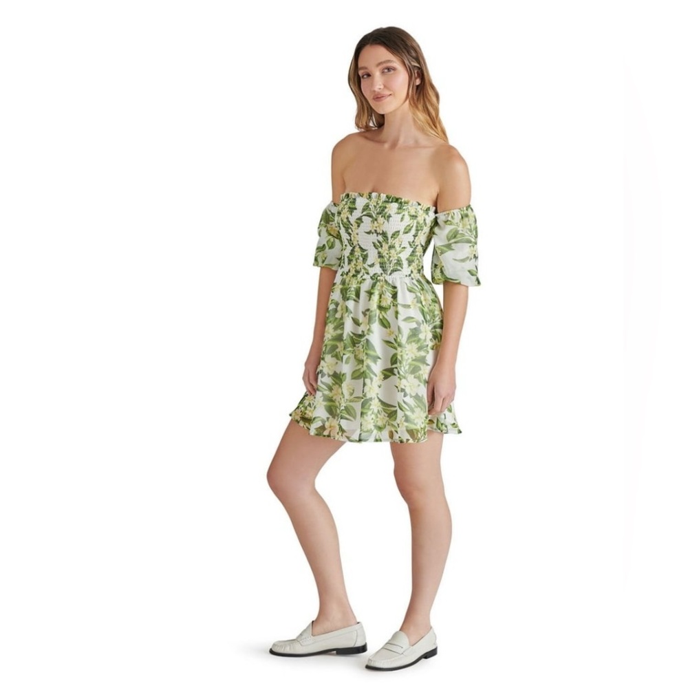 New Betsey Johnson Women's Puff Sleeve Mini Dress XL